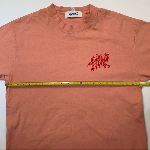 Better Gift Shop Toronto Canada Leopard Tee Men’s Size Large Salmon Pink - Picture 7 of 8